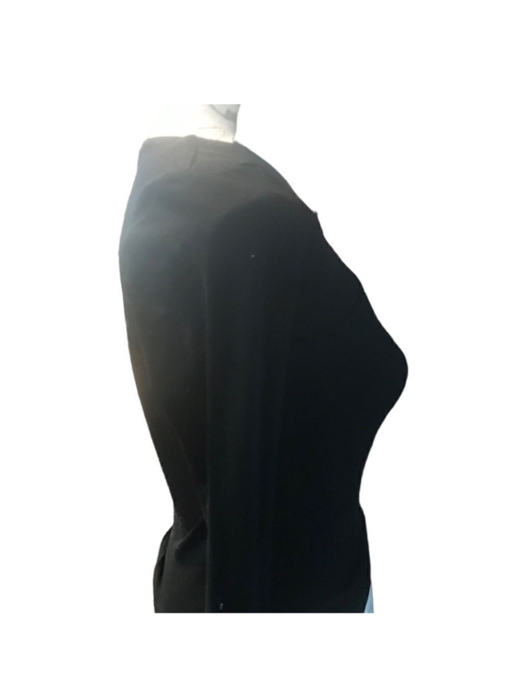 Black Crisscross Long Sleeve Slim Fit Tee - Picture 4 of 10